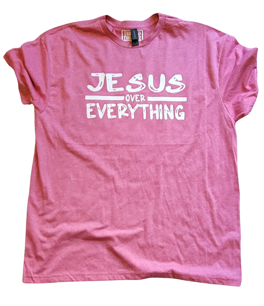 Jesus Over Everything short sleeve t-shirt